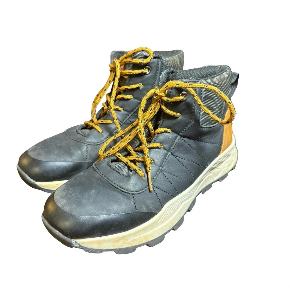 Ecko Unltd Joseph-11B Kids Boys Hiking Boots Black Tan Size 7 High Top Sneakers